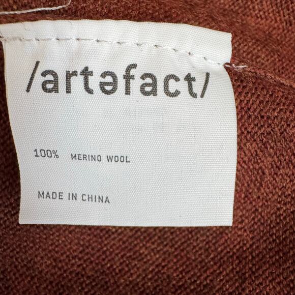 Artefact Turtleneck Sweater Knit Long Sleeve Pullover Rust NWT Men’s Medium - Picture 8 of 8